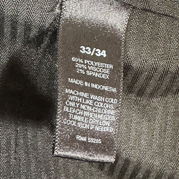 Express Pants Mens 33 Photographer Gray Stretch Flat Front Pockets Dress Pant - Picture 9 of 9